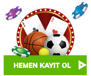 iskambil kağıtları, casino jetonları ve kayıt ol yazan banner